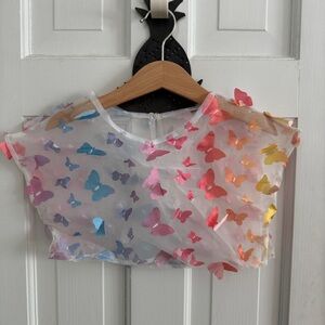 Rainbow Butterfly ILOVEPLUM swim coverup